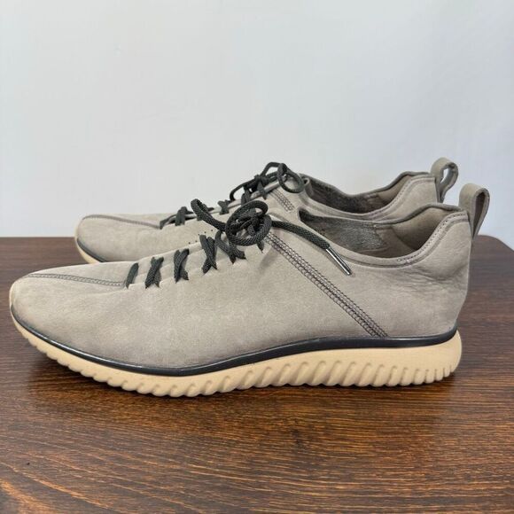 Cole Haan Grand OS Suede Men\'s Casual Shoes C26346 Grey size 9.5